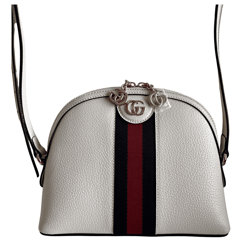Gucci White Ophidia Shoulder Bag