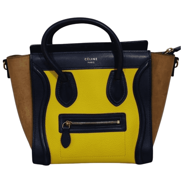 Celine Multicolor Nano Luggage Tote