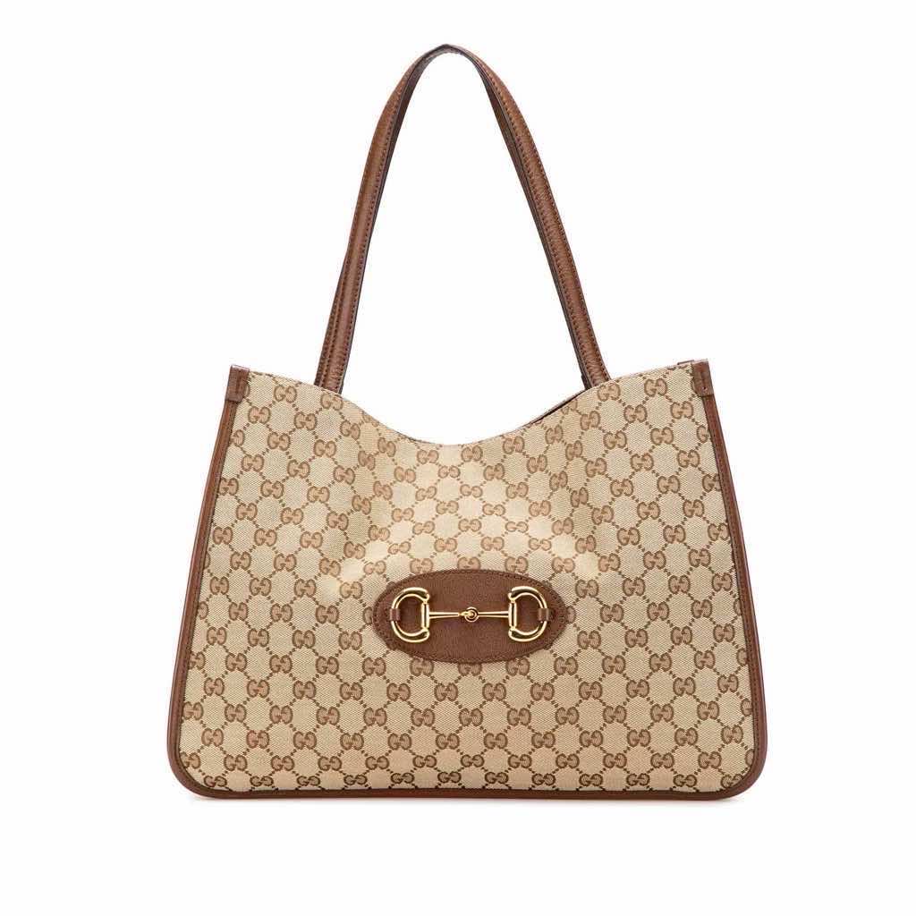 Gucci Medium GG Canvas Horsebit 1955 Tote