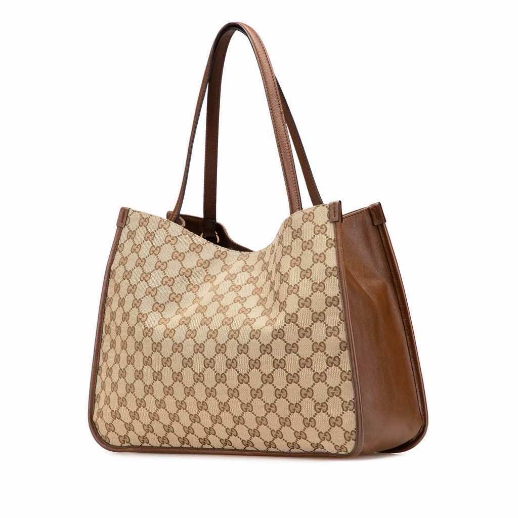 Gucci Medium GG Canvas Horsebit 1955 Tote - Back view