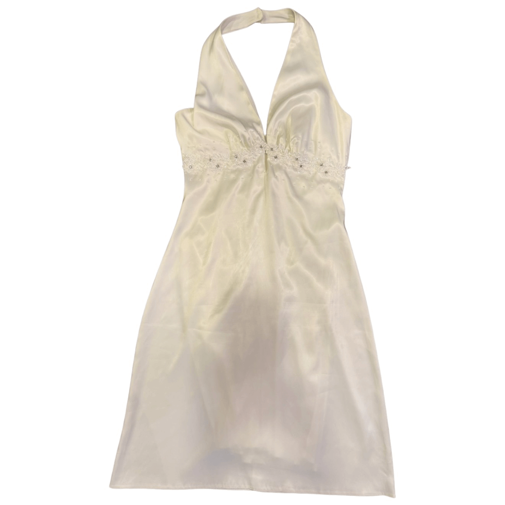 Dolce & Gabbana White Silk Dress