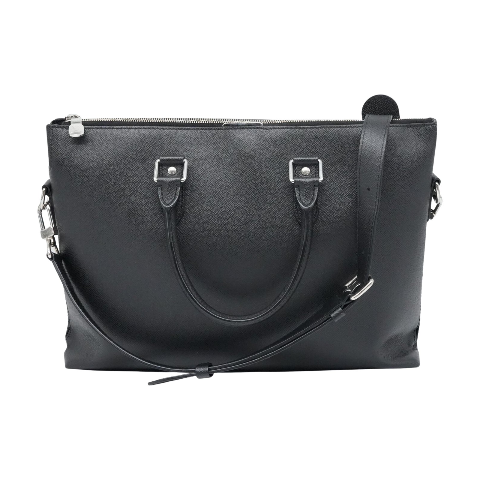 Louis Vuitton Taiga Anton Briefcase Black Leather M30925