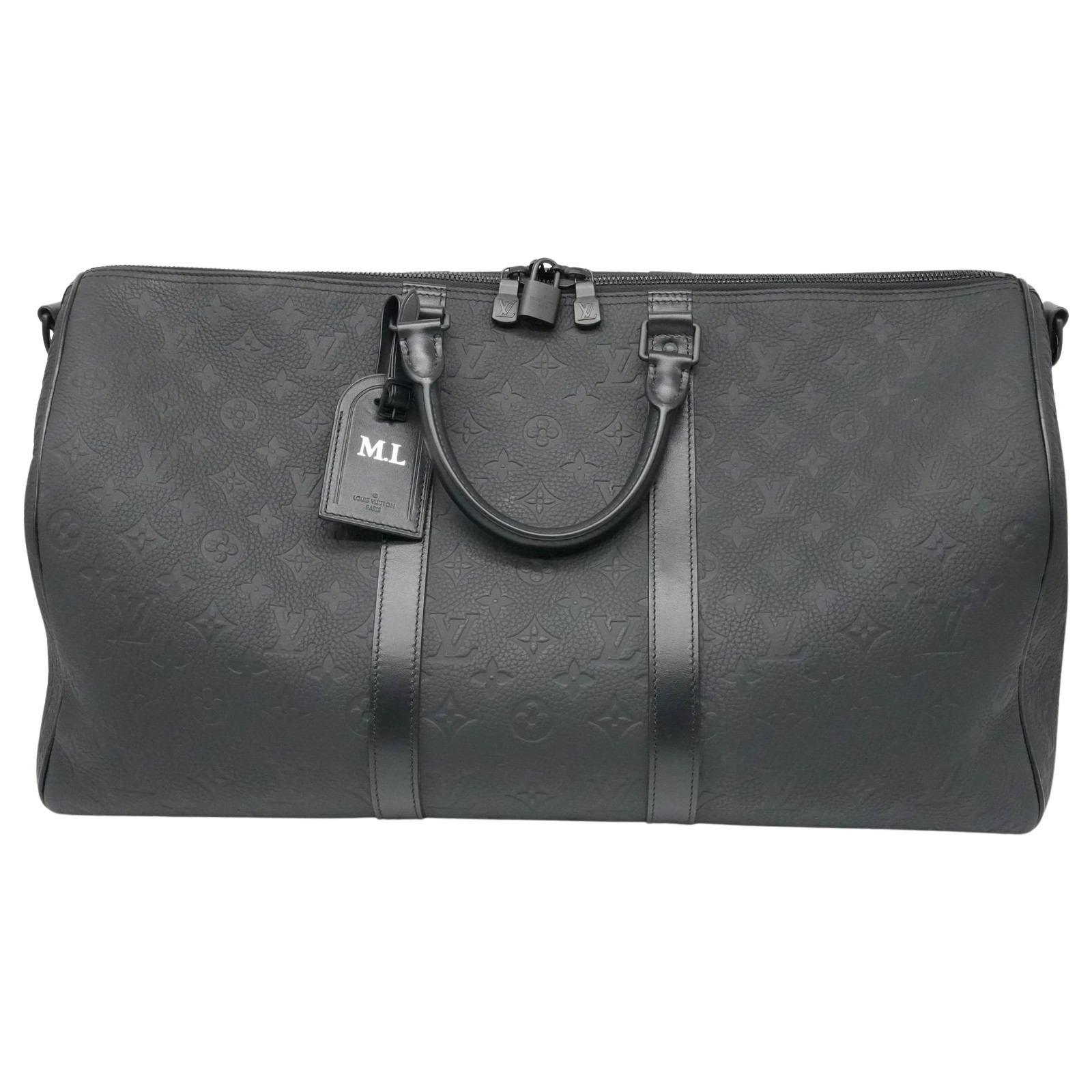 Louis Vuitton Monogram Taurillon Keepall Bandouliere 50 M59025