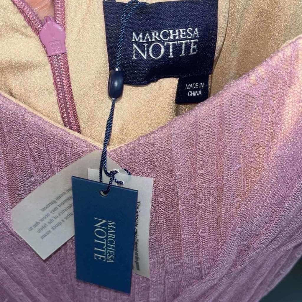 Marchesa Notte Tulle Floral Dress - 4