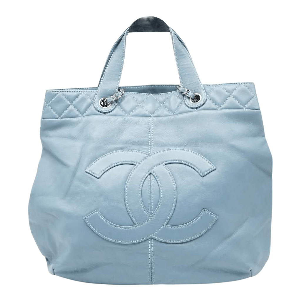 Chanel Light Blue Quilted Leather Trianon Tote 17501134