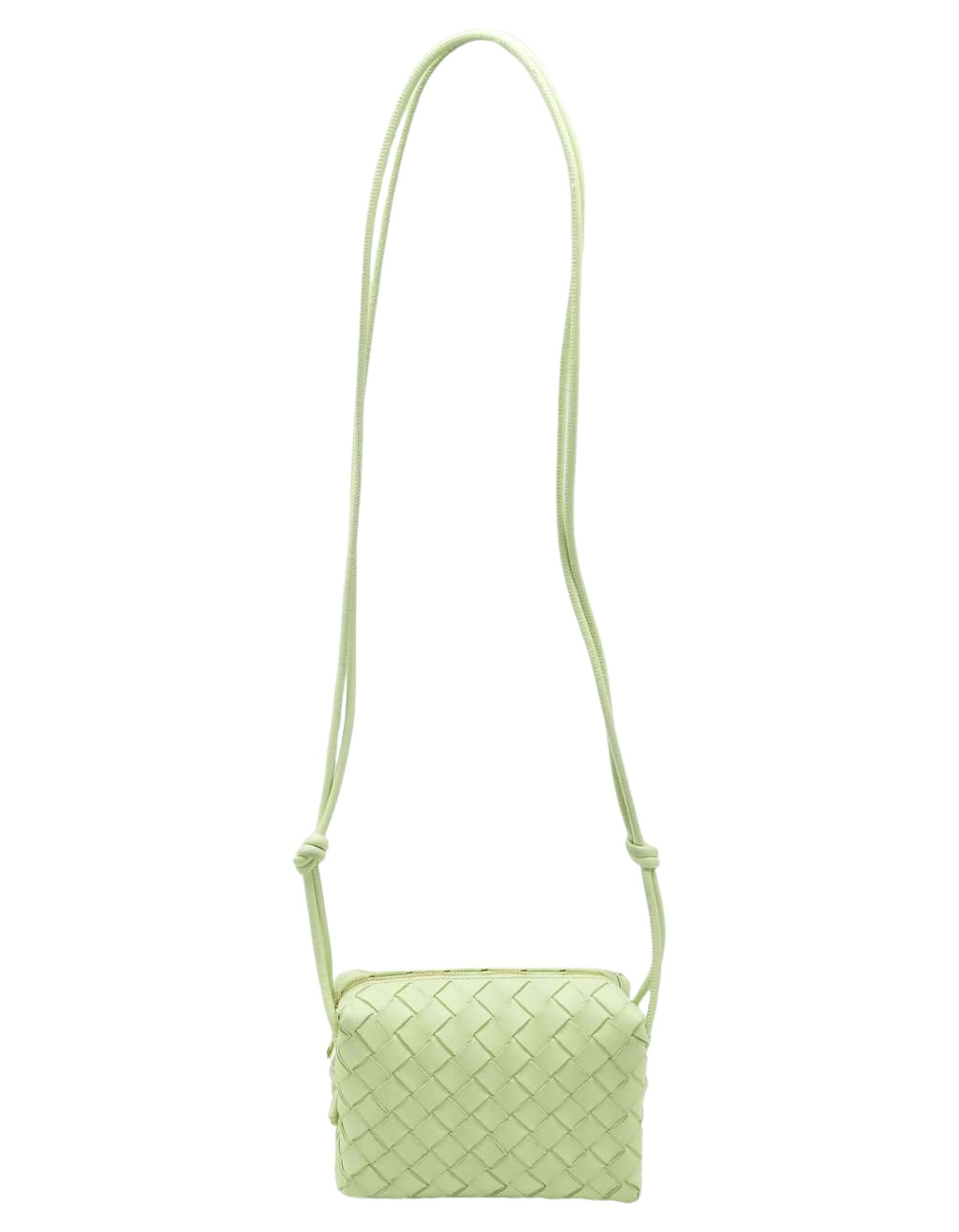 Bottega Veneta Mini Loop Camera Crossbody Bag Travertine Intrecciato Leather 723547V1G112916