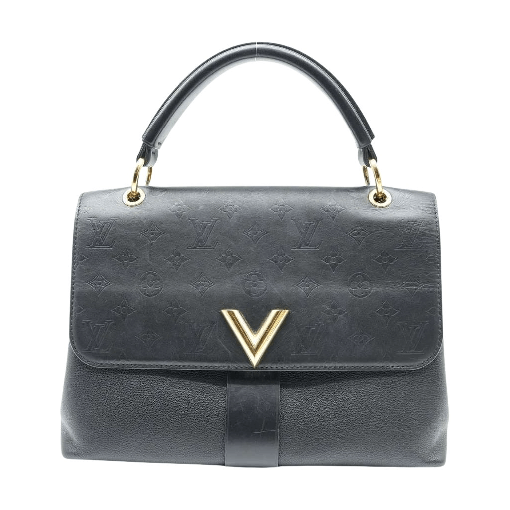 Louis Vuitton Black Monogram Leather Very One Handle Black Bag