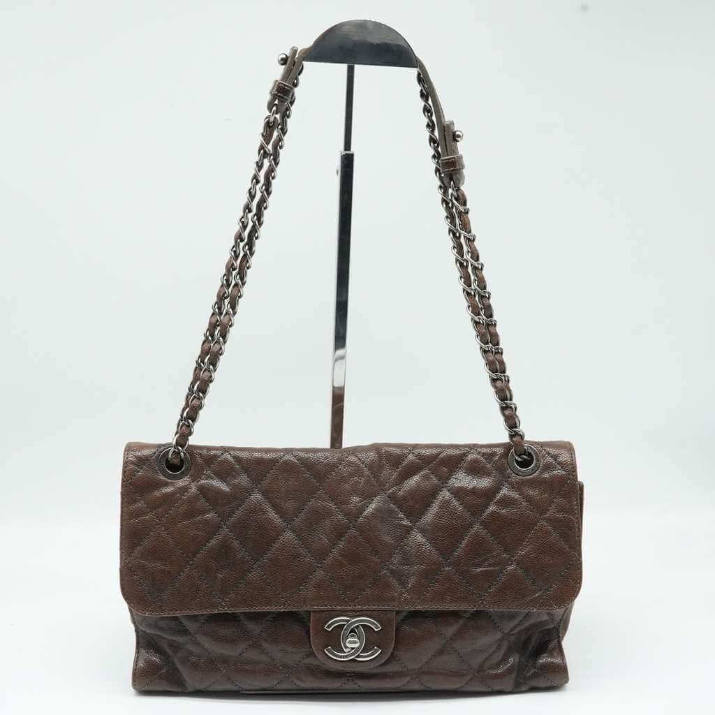 Chanel Brown CC Crave Jumbo Flap Bag 18098124 - Back view