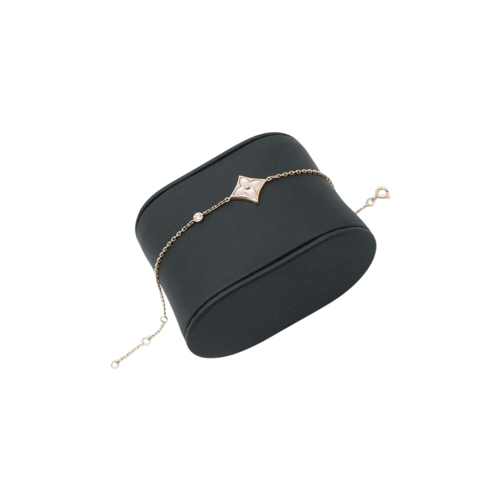 Louis Vuitton Color Blossom BB Star Bracelet, Pink Gold, White Mother-of-Pearl and Diamond