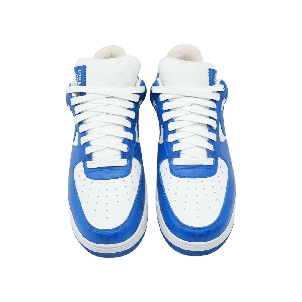 Louis Vuitton Louis Vuitton x Nike Air Force 1 Blue/White Sneaker MS0232 9(US)