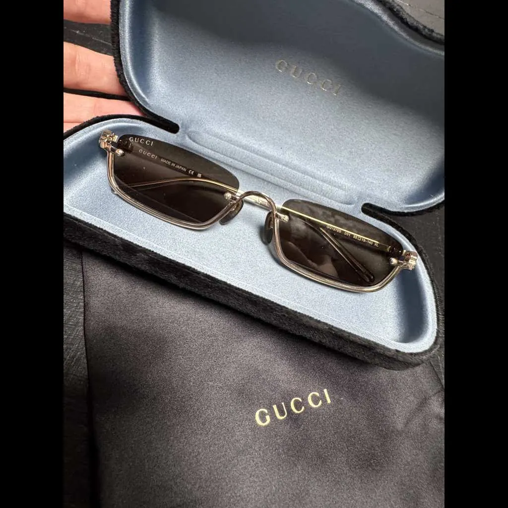 Gucci Rectangular Frame Black Never worn - Back View
