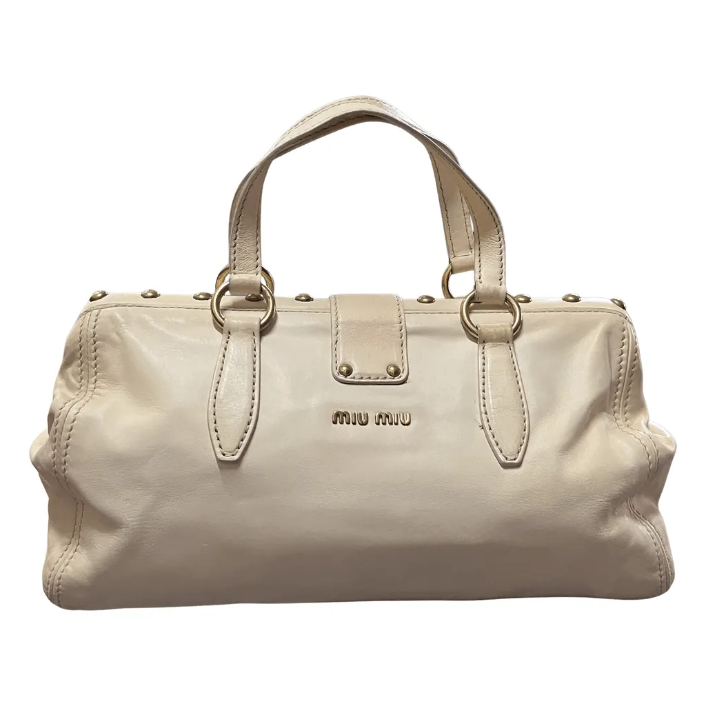 Miu Miu Beau Beige Leather Very good - Front View