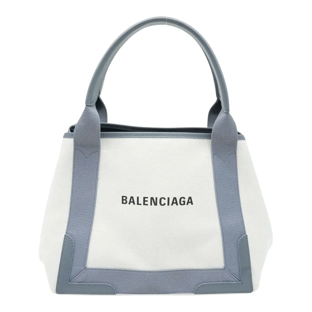 Balenciaga Navy XS Grey Cabas Bag Grey Fair - Front View