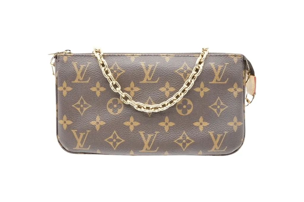 Louis Vuitton Pochette Accessoires Monogram M82766 Brown Canvas Good - Front View