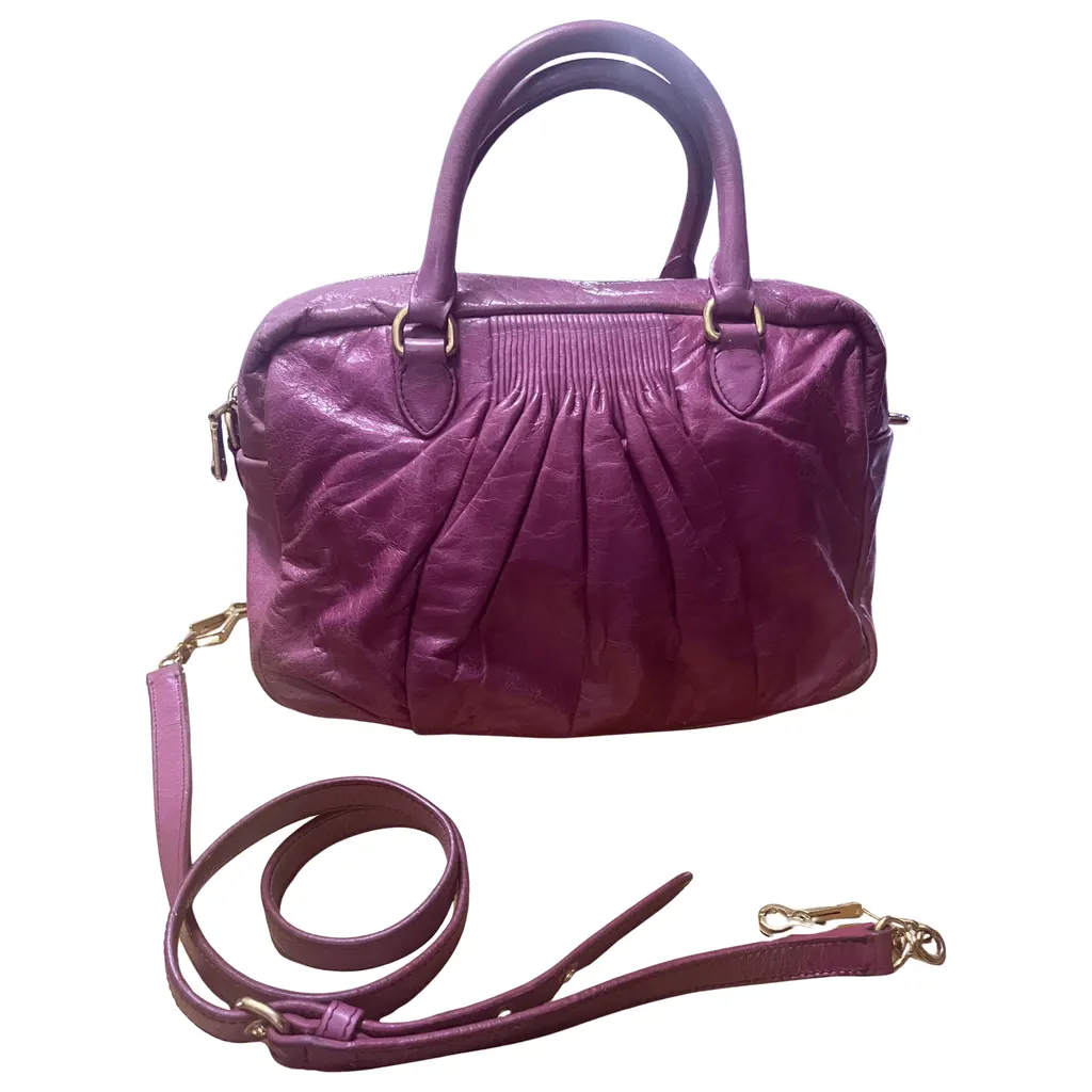 Miu Miu Pink Leather Bag Pink Leather Very good - Front View