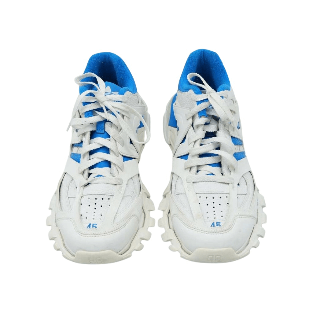 Balenciaga Balenciaga x Adidas Track Forum Sneakers White & Blue Size 45