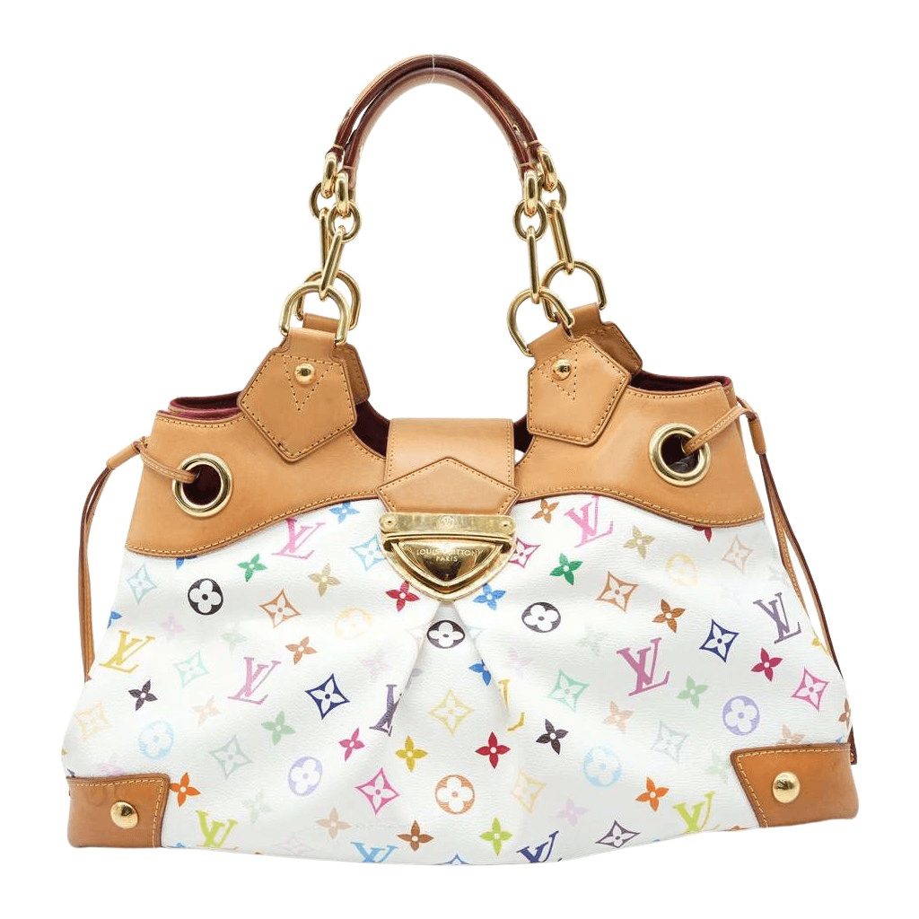 Louis Vuitton White Multicolor Monogram Canvas Ursula Bag