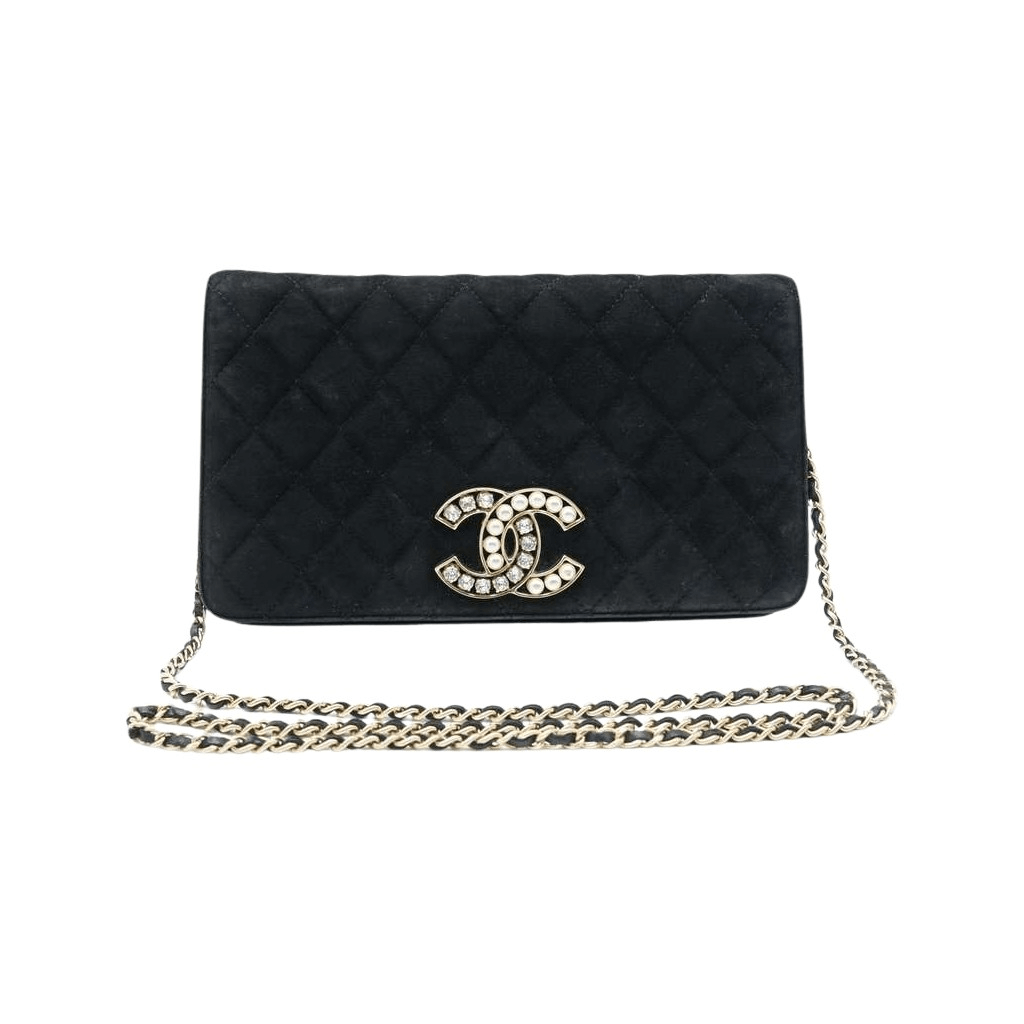 Champion Velvet Pearl & Rhinestone CC Logo 19789951