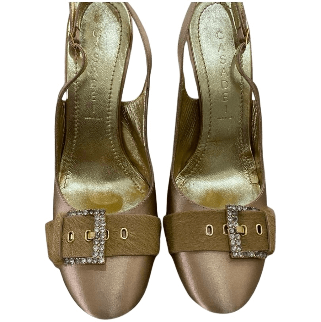 Casadei Gold Heels
