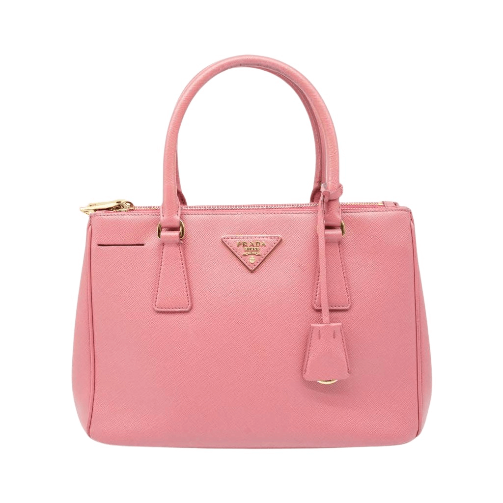 Prada Saffiano Lux Leather Medium Galleria Tote Pink