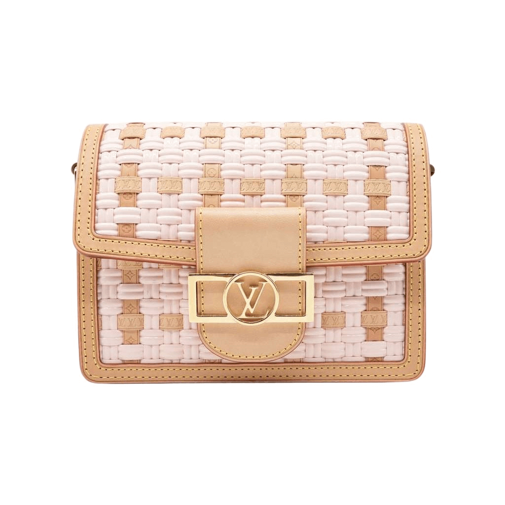 Louis Vuitton MM Dauphine In Pink and Beige