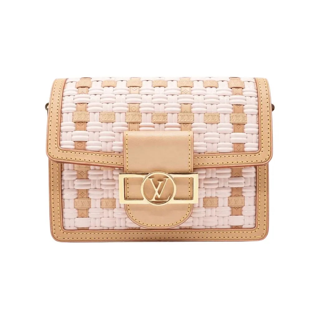 Louis Vuitton MM Dauphine In Pink and Beige Pink Good - Front View
