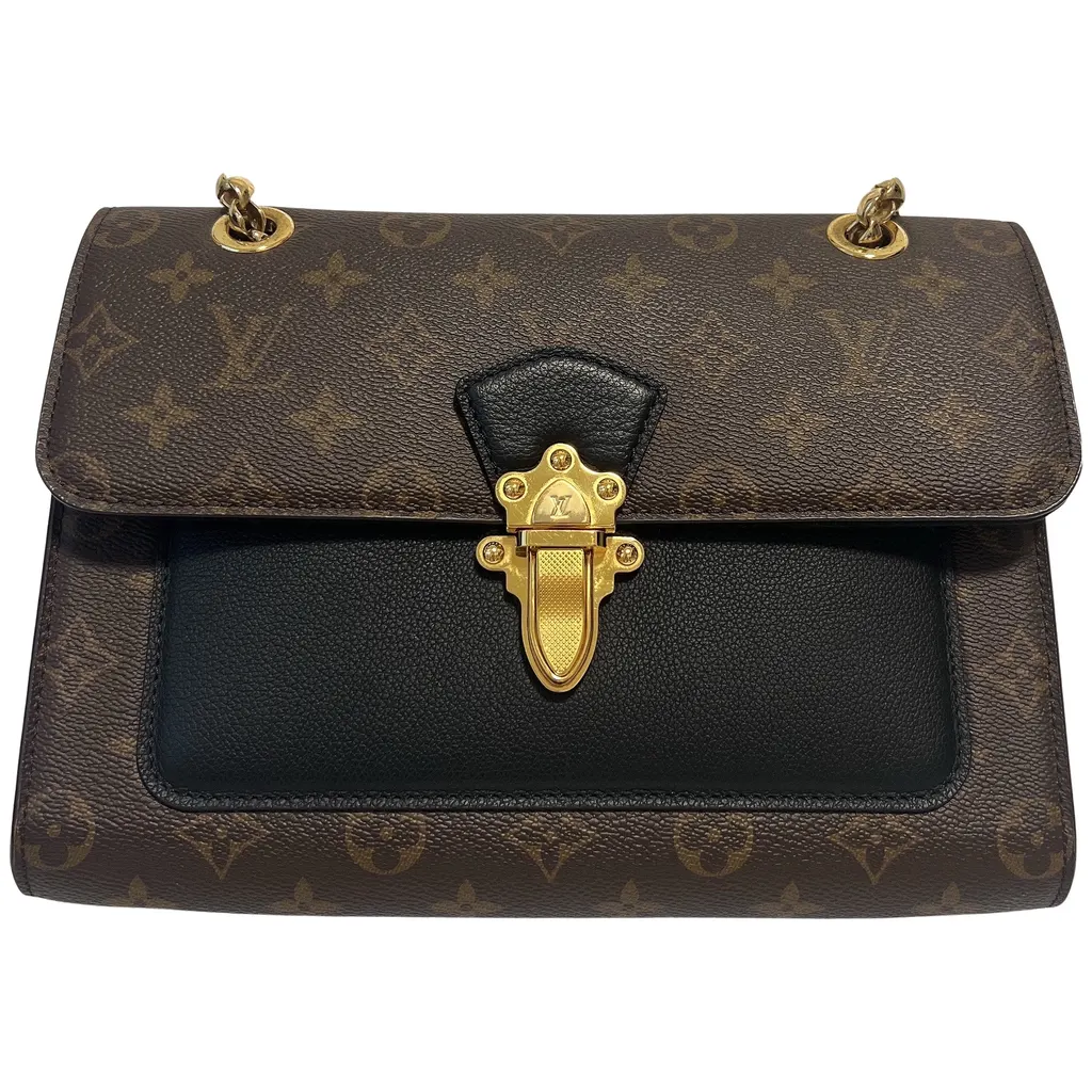 Louis Vuitton Monogram Canvas Brown Leather Very good - Front View