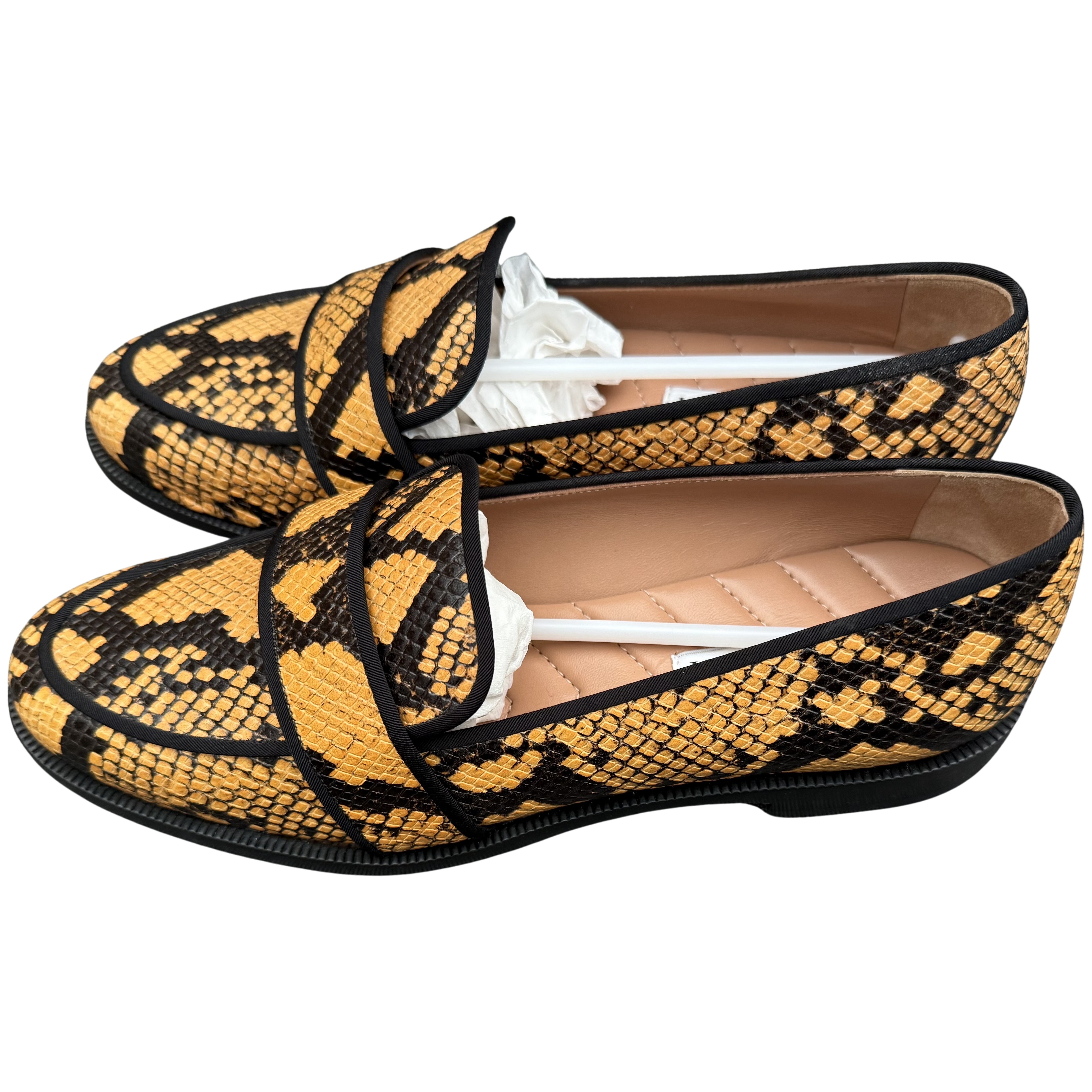Aquazzura Martin Mocassin Printed Snake