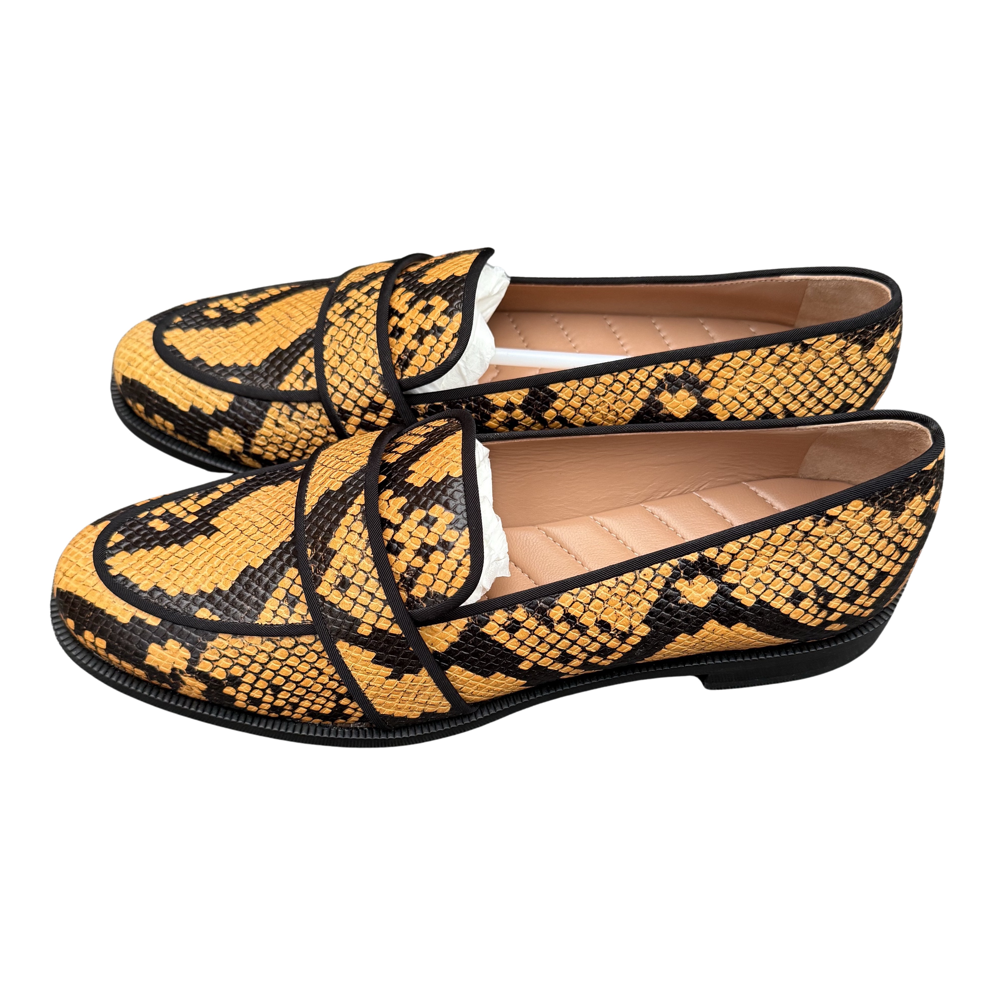 Aquazzura Martin Moccasin Printed Snake