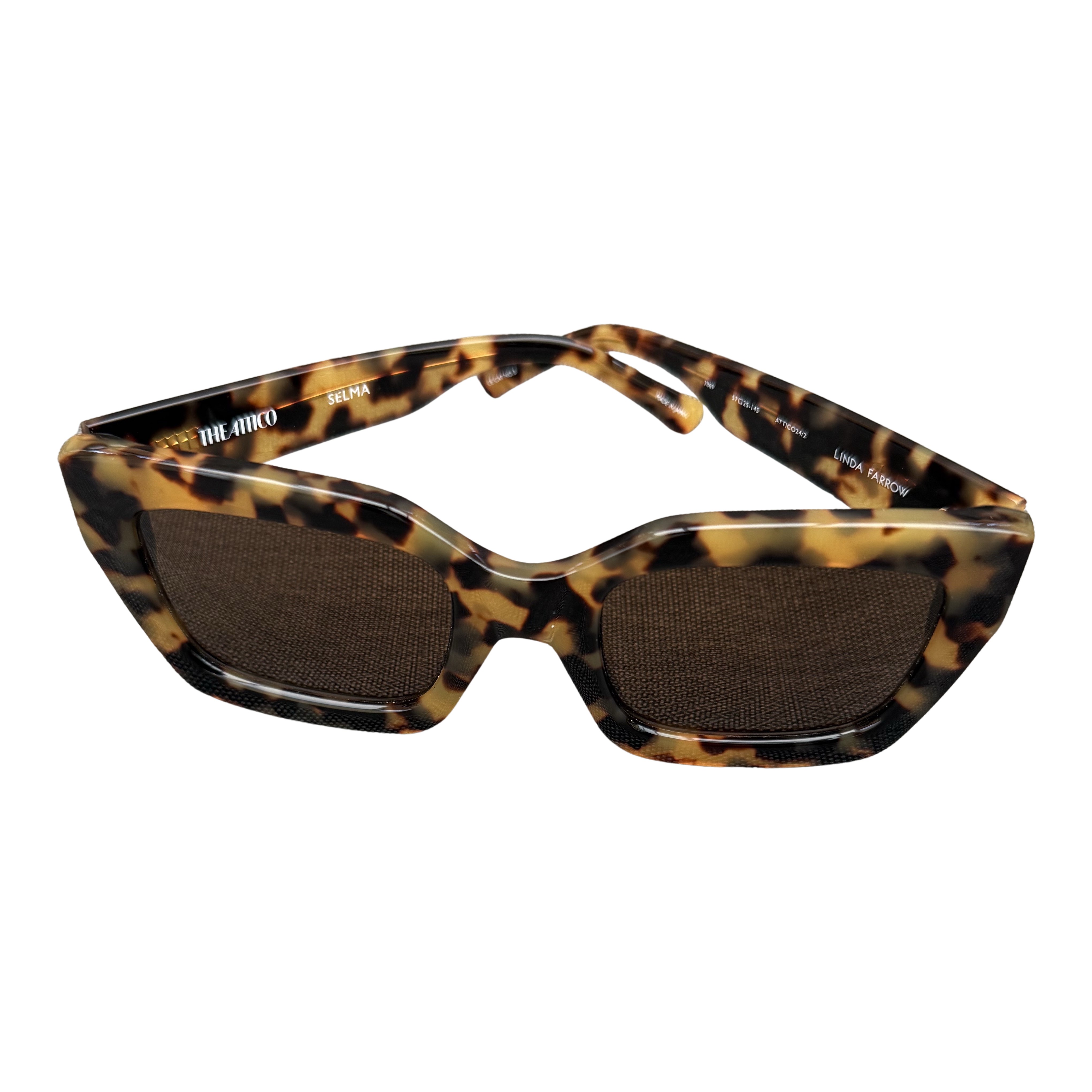 Linda Farrow Attico Tortoise Shell Sunglasses