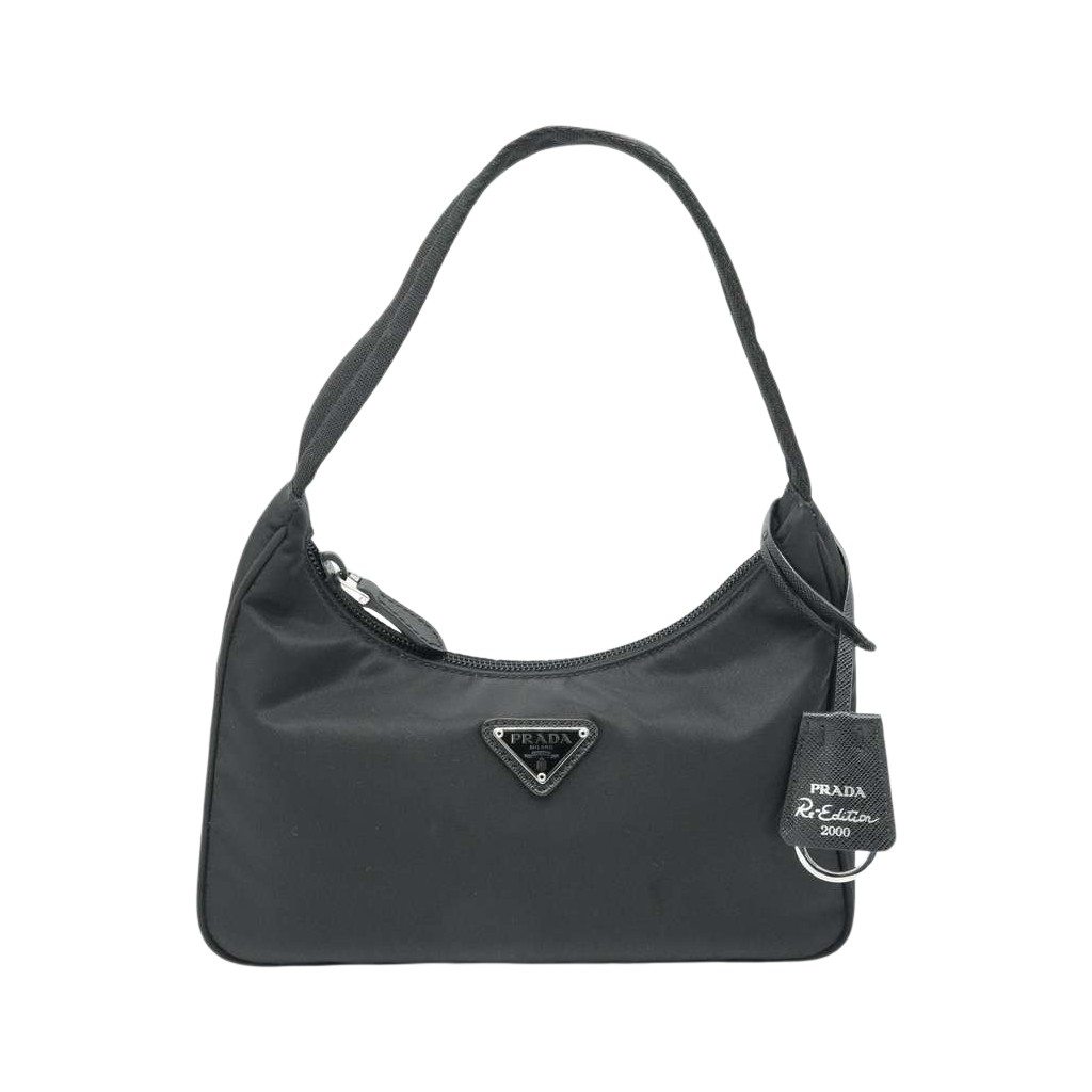 Prada Tessuto Reedition Nylon Hand Black Bag