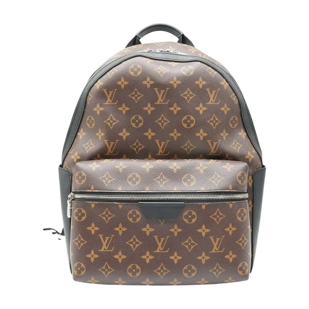 Louis Vuitton Discovery Backpack PM Monogram Macassar Canvas M46684 Brown Good - Front View