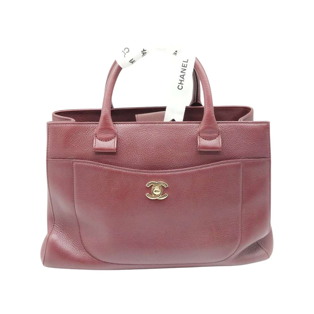 Chanel Executive Tote Bag Burgandy Leather EN ST