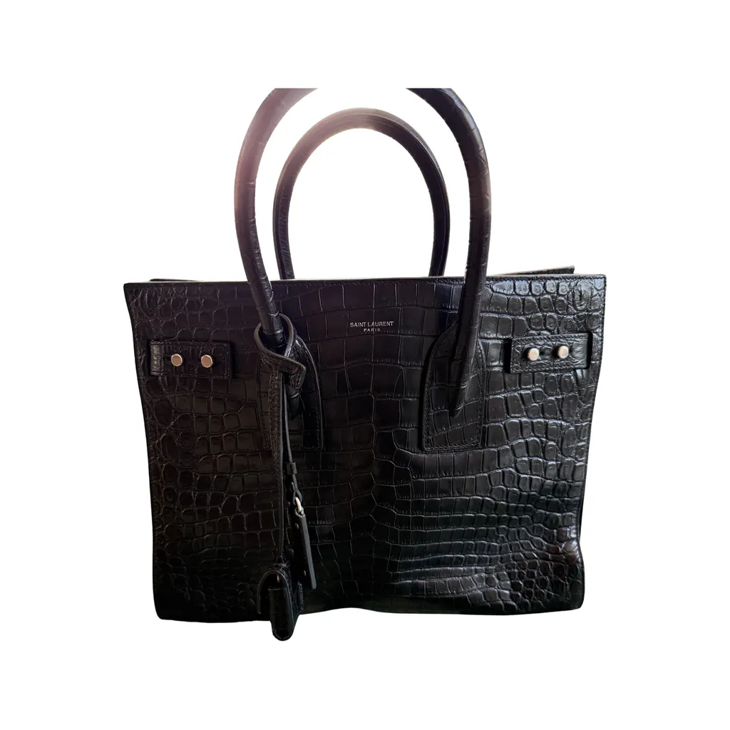 Saint Laurent Sac du Jour Black Leather Very good - Front View