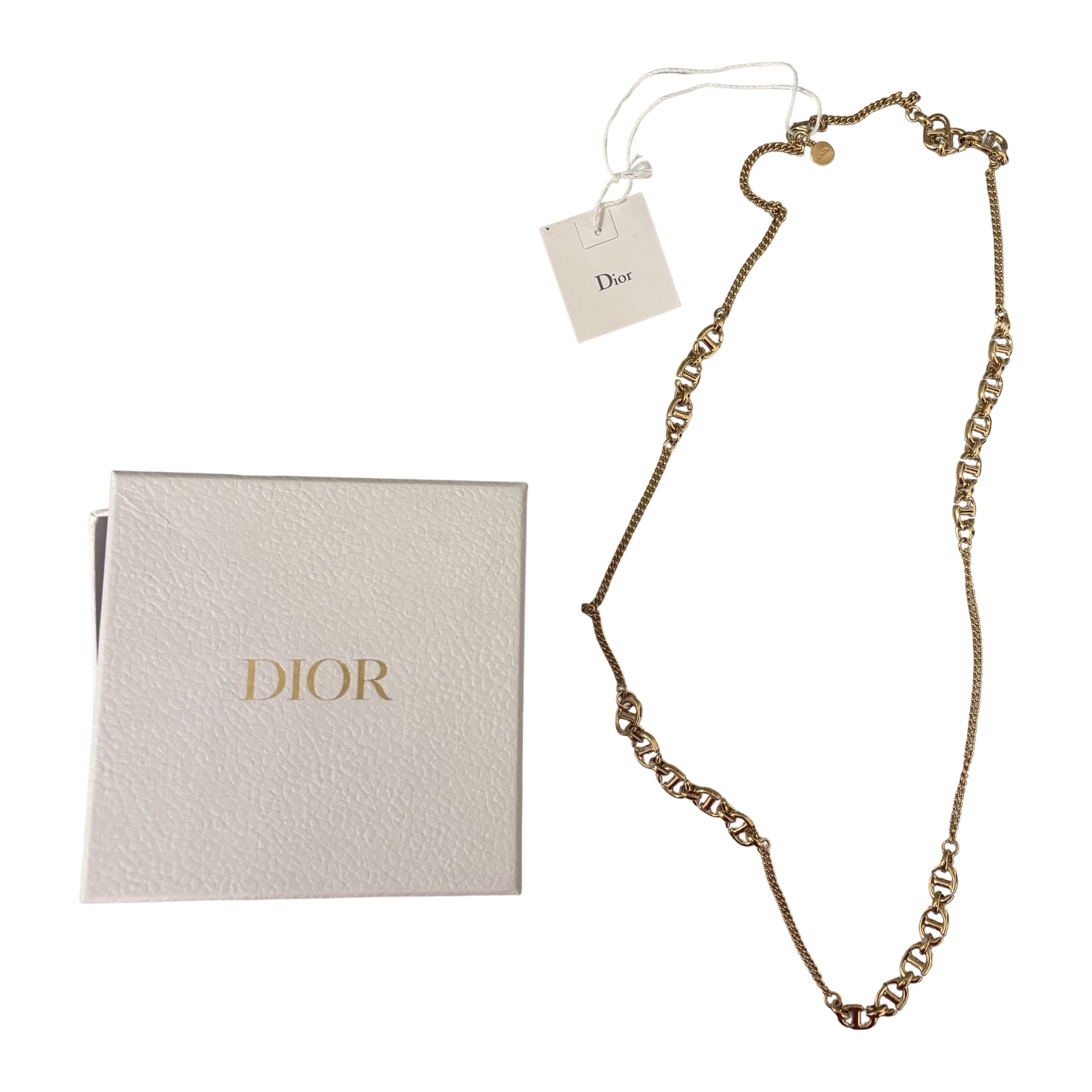 Dior CD كحلي قلادة