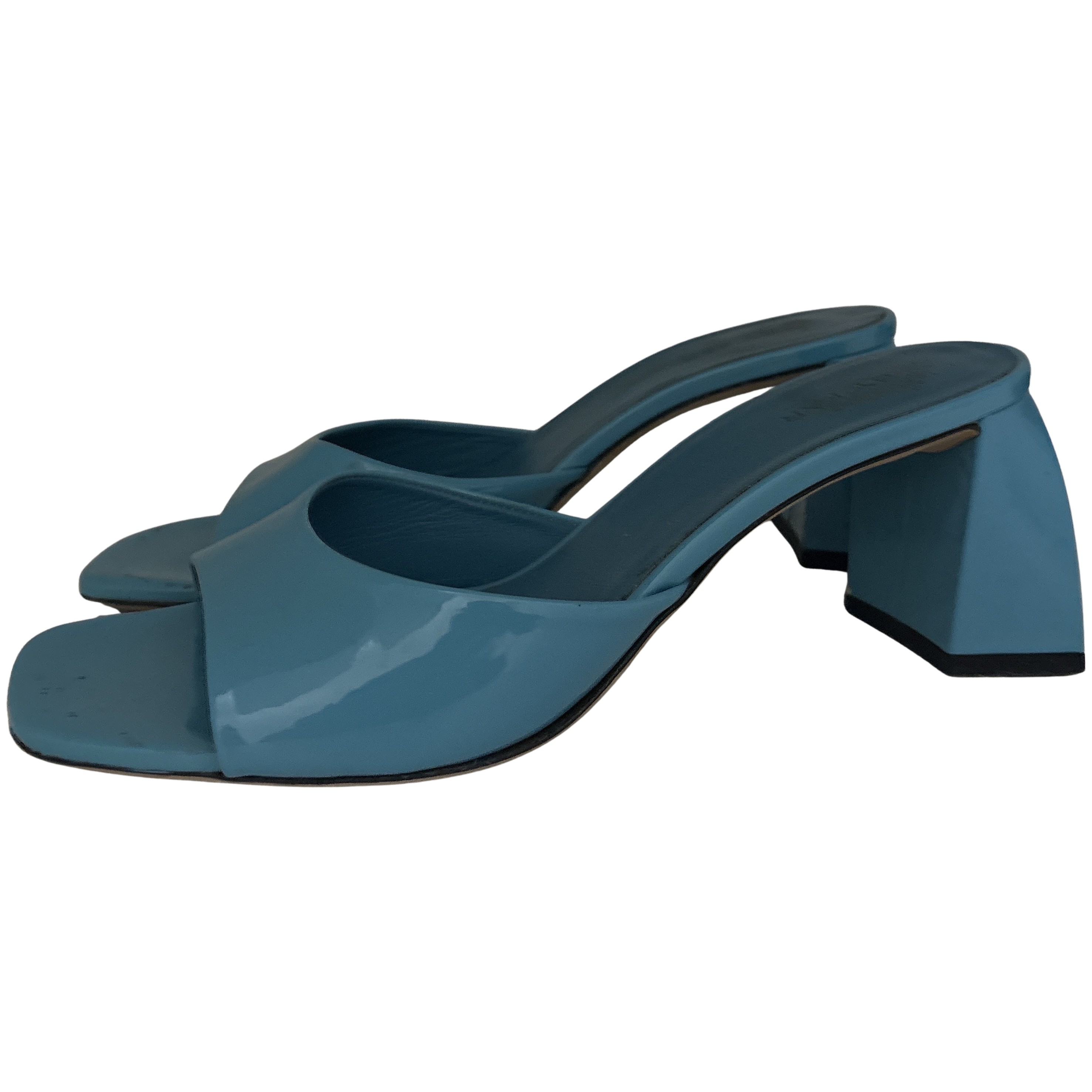 By Far Romy Aqua patent Leather