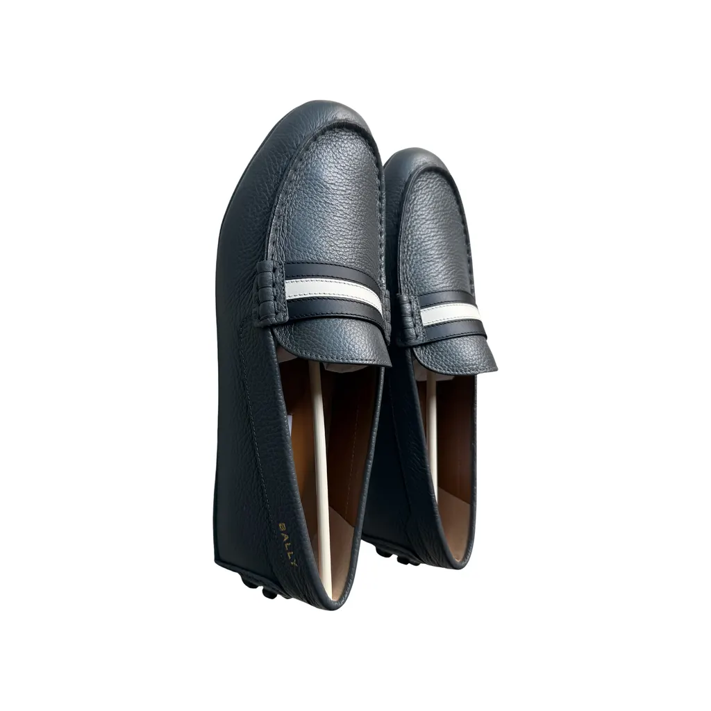 Bally Bally Loafers Grey Leather Never worn, with tag - Front View
