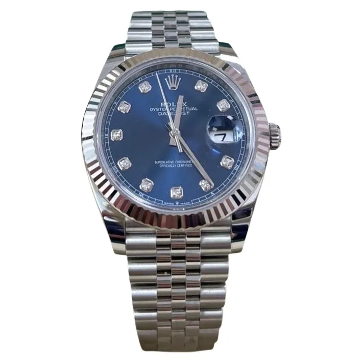 Rolex Datejust 41 Silver Never worn - Front View