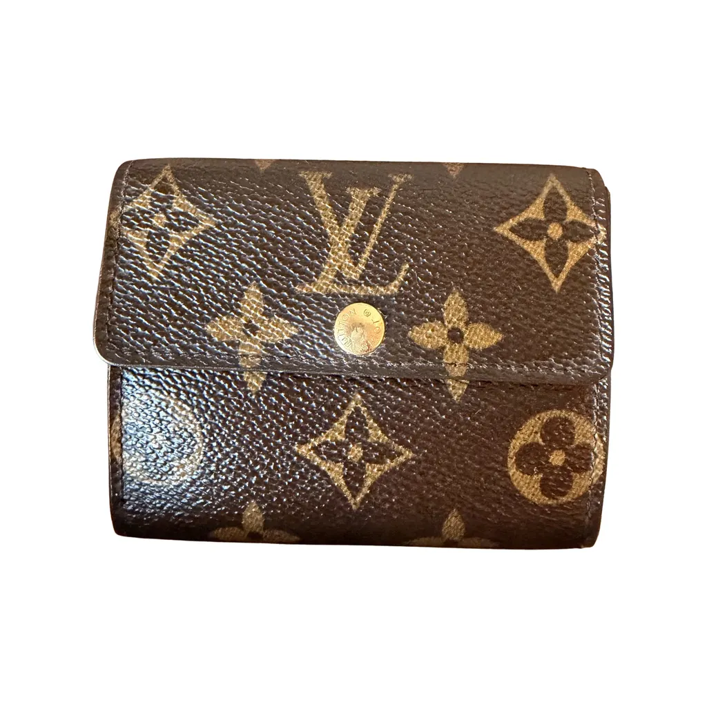 Louis Vuitton Pre-owned Wallet Brown Canvas Good - Front View