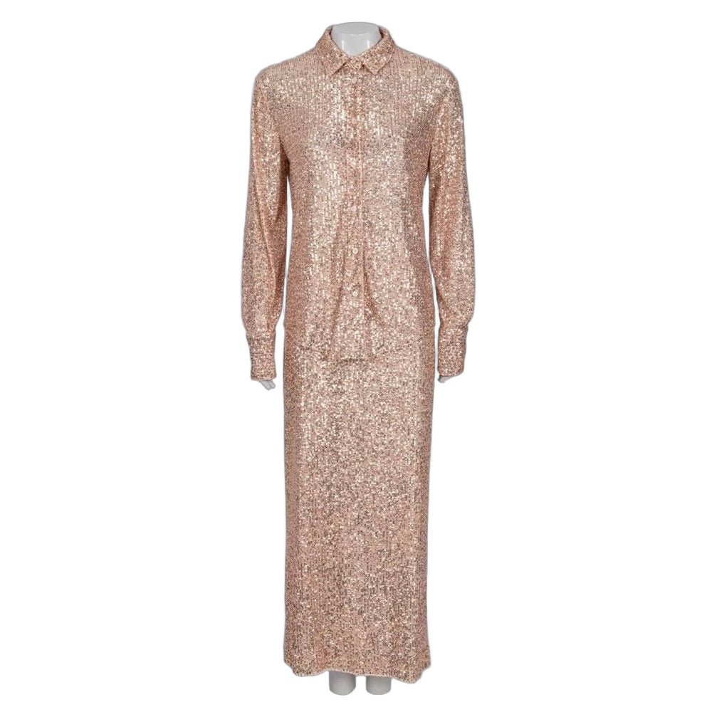 Tom Ford Tom Ford Pink Sequin Suit - Elegant IT40-44 Size S Pre-owned