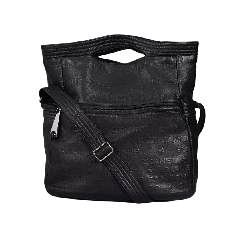 Chanel Chanel  Unlimited Black Leather Handbag Pre-owned