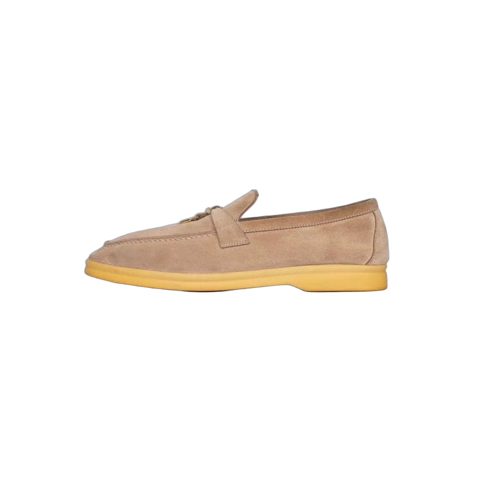 Loro Piana Loro Piana Summer Charms Walk Beige Suede Loafers Sz. 40 pre-owned