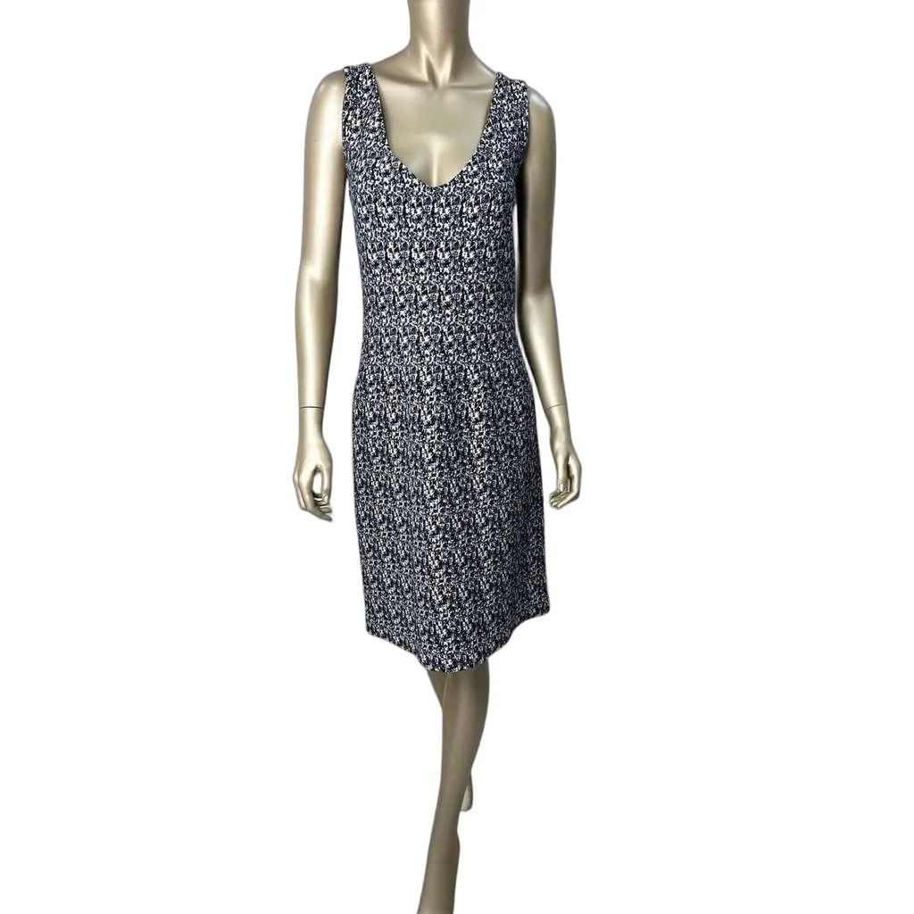 Prada Knit Midi Dress Black Cotton Very good - Front View