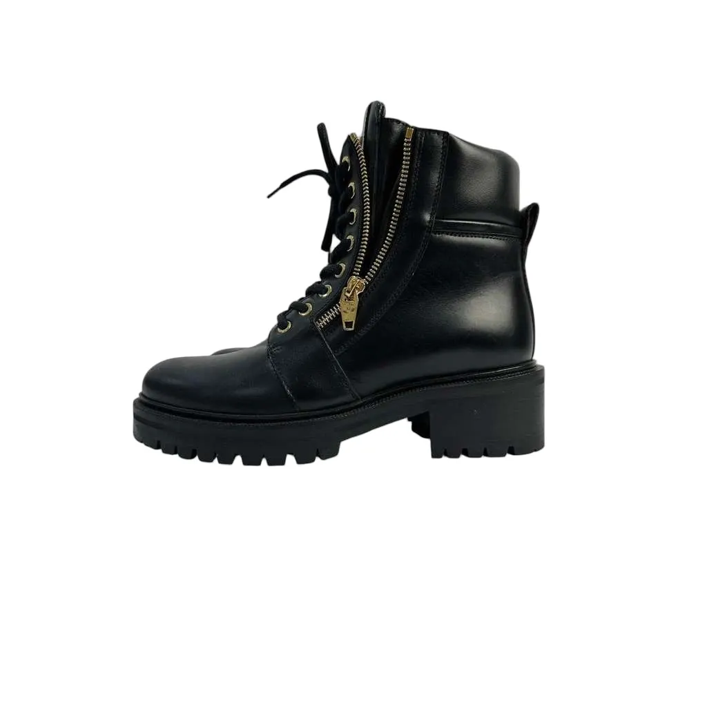 Balmain Army Ranger Zip Boots Black Leather Very good - Front View