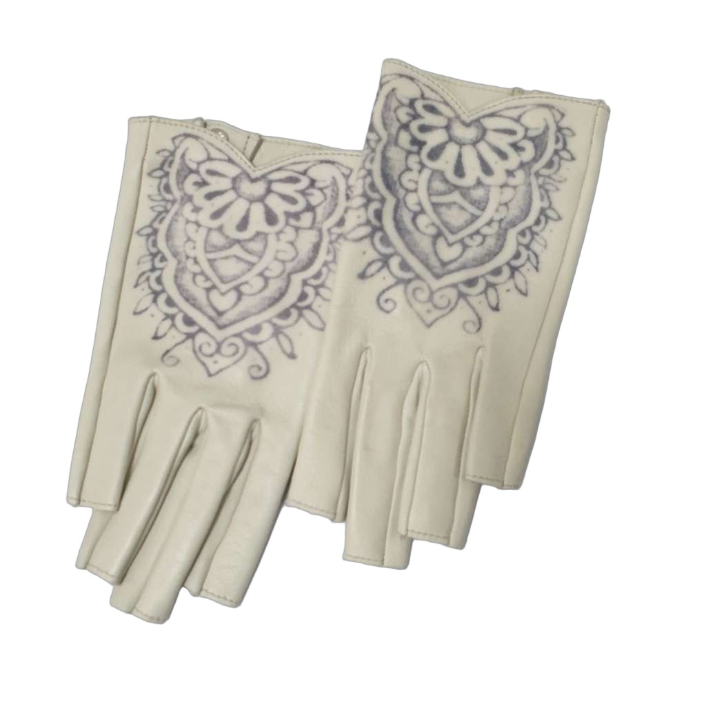 Chanel Lambskin Fingerless Gloves