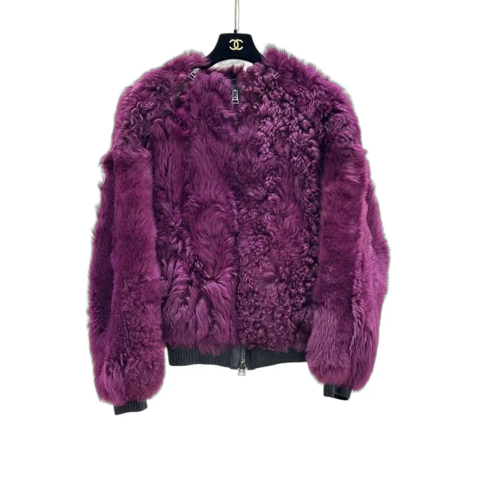 Tom Ford Lamb Chubby Bomber Jacket Black Cotton Very good - Front View