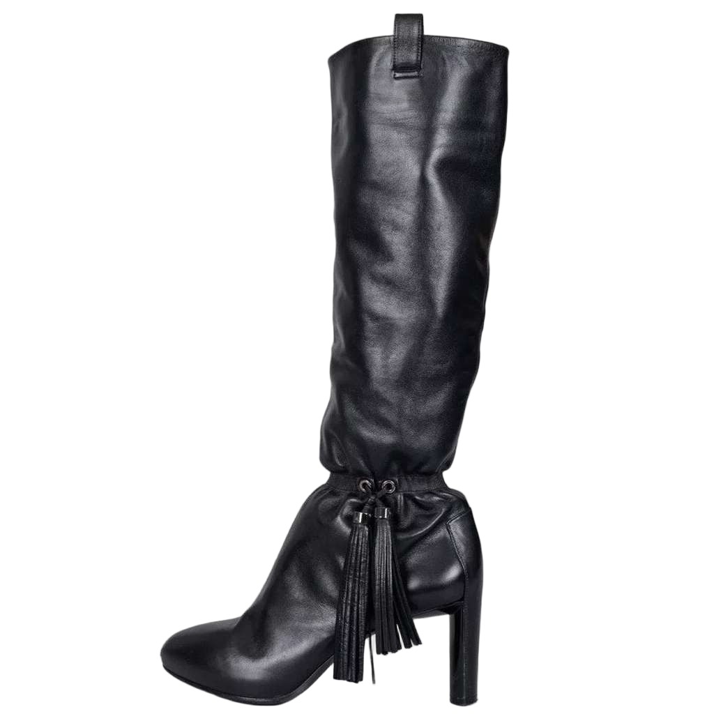 Celine Fringe Tapered Boots