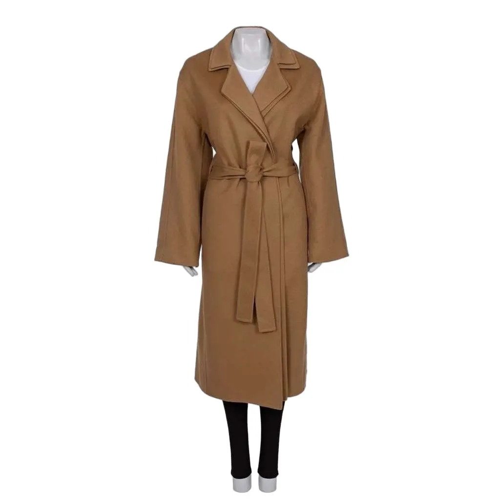 Loewe Wrap Coat Black Wool Very good - Front View