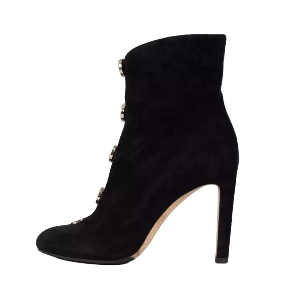 Jimmy Choo Loretta Ankle Boots Black Suede Very good - Front View