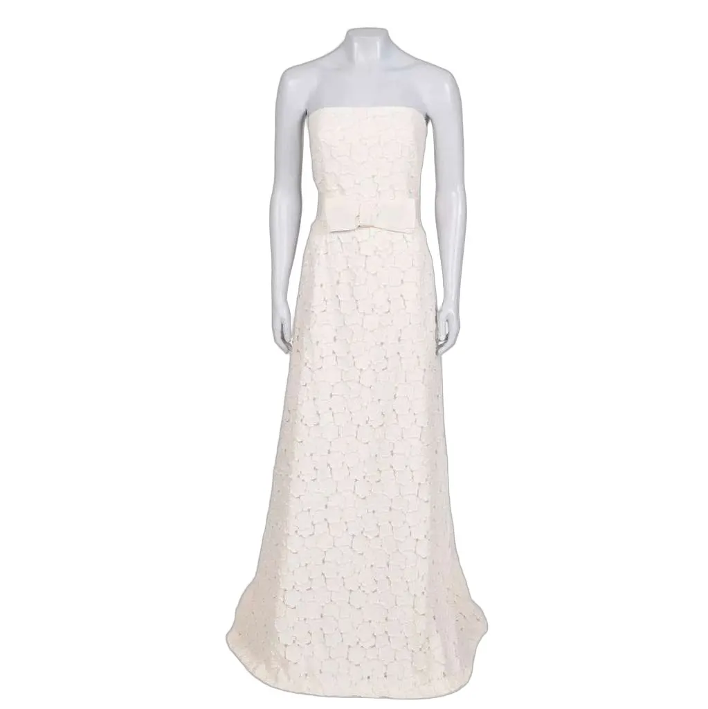 Max Mara Wedding Dress Beige Cotton Very good - Front View